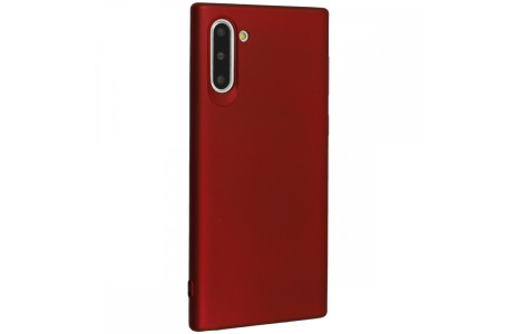 Newface Samsung Galaxy Note 10 Kılıf First Silikon - Bordo