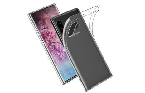 Newface Samsung Galaxy Note 10 Plus Kılıf Lüx Şeffaf Silikon