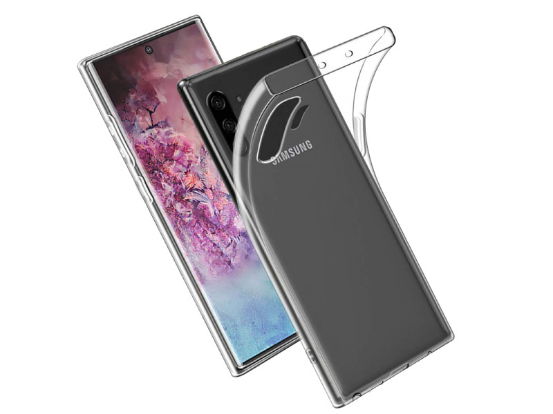 Newface Samsung Galaxy Note 10 Plus Kılıf Lüx Şeffaf Silikon