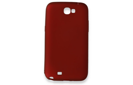 Newface Samsung Galaxy Note 2 / N7100 Kılıf First Silikon - Bordo