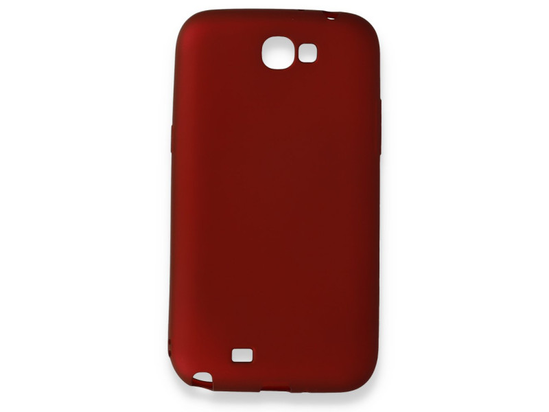 Newface Samsung Galaxy Note 2 / N7100 Kılıf First Silikon - Bordo