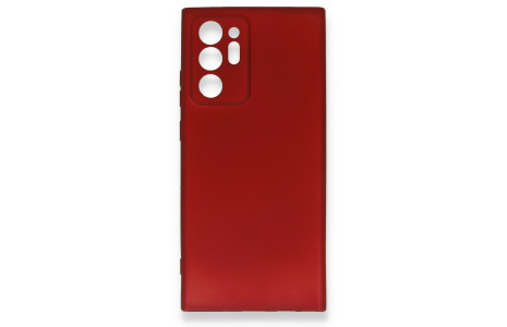 Newface Samsung Galaxy Note 20 Ultra Kılıf First Silikon - Bordo