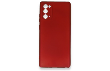 Newface Samsung Galaxy Note 20 Kılıf First Silikon - Bordo