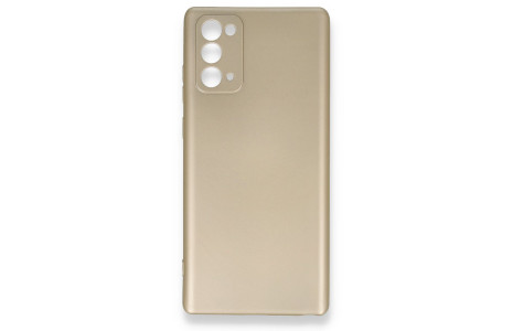 Newface Samsung Galaxy Note 20 Kılıf First Silikon - Gold