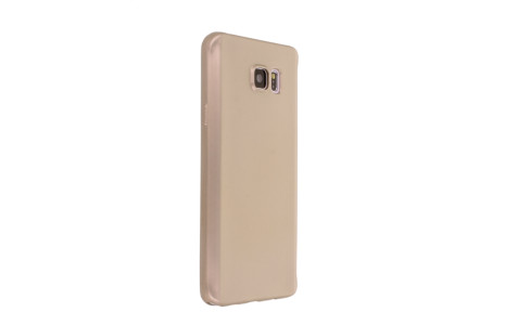 Newface Samsung Galaxy Note 5 Kılıf First Silikon - Gold