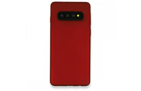 Newface Samsung Galaxy S10 Plus Kılıf First Silikon - Bordo