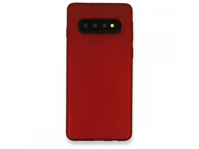 Newface Samsung Galaxy S10 Plus Kılıf First Silikon - Bordo