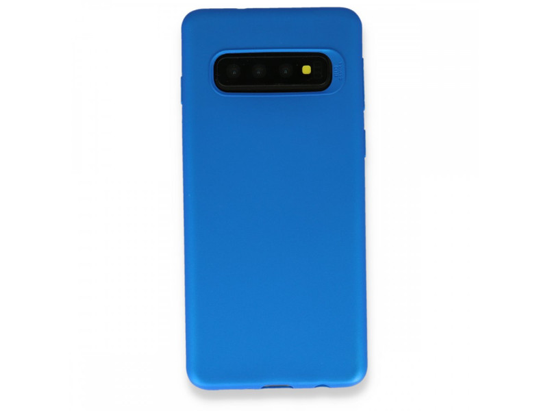 Newface Samsung Galaxy S10 Plus Kılıf First Silikon - Mavi
