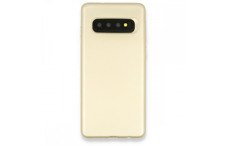 Newface Samsung Galaxy S10 Kılıf First Silikon - Gold