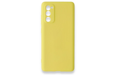 Newface Samsung Galaxy S20 FE Kılıf Nano içi Kadife Silikon - Sarı