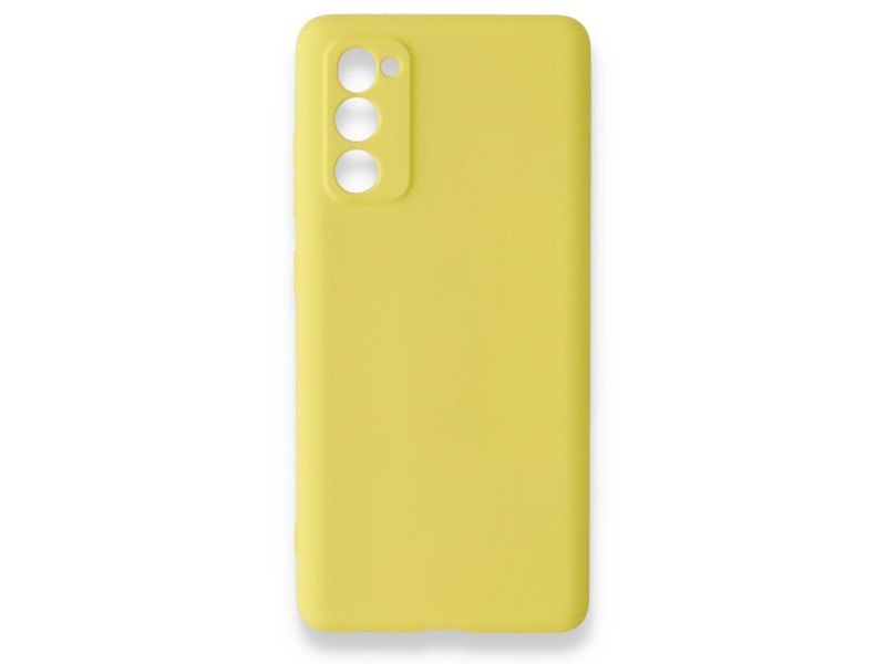 Newface Samsung Galaxy S20 FE Kılıf Nano içi Kadife Silikon - Sarı