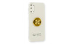 Newface Samsung Galaxy S20 Kılıf Gros Yüzüklü Silikon - Gold
