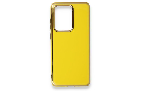 Newface Samsung Galaxy S20 Ultra Kılıf İkon Silikon - Sarı
