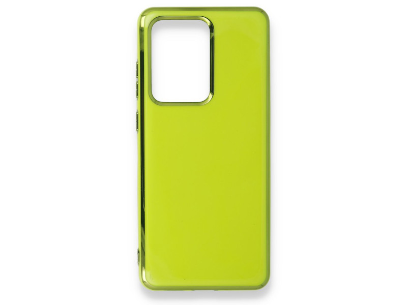 Newface Samsung Galaxy S20 Ultra Kılıf İkon Silikon - Yeşil