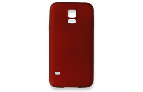 Newface Samsung Galaxy S5 Kılıf First Silikon - Bordo