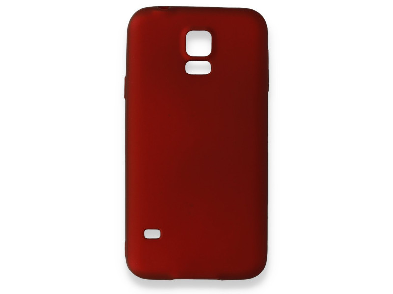 Newface Samsung Galaxy S5 Kılıf First Silikon - Bordo
