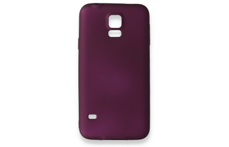 Newface Samsung Galaxy S5 Kılıf First Silikon - Mürdüm
