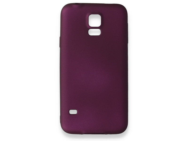 Newface Samsung Galaxy S5 Kılıf First Silikon - Mürdüm