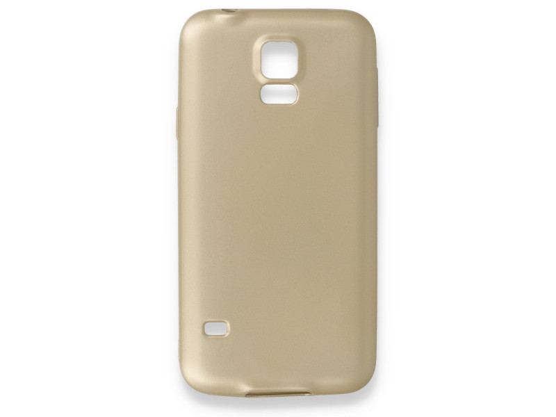Newface Samsung Galaxy S5 Kılıf First Silikon - Gold