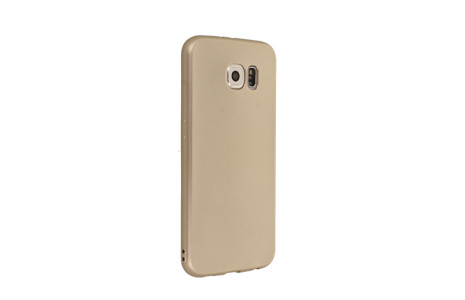 Newface Samsung Galaxy S6 Kılıf First Silikon - Gold