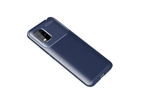 Newface Xiaomi Mi 10 Lite Kılıf Focus Karbon Silikon - Lacivert