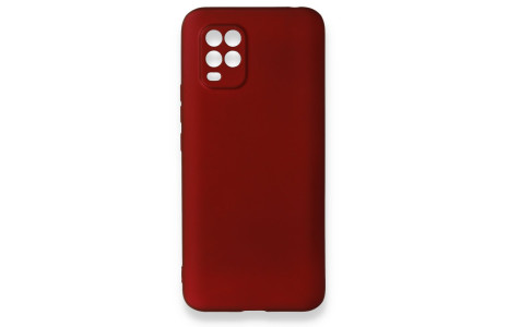 Newface Xiaomi Mi 10 Lite Kılıf First Silikon - Bordo