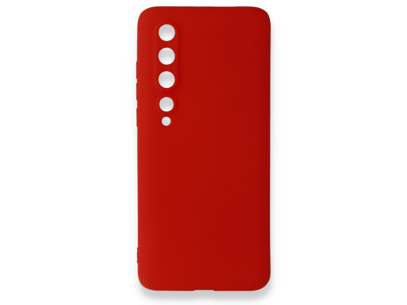 Newface Xiaomi Mi 10 Kılıf First Silikon - Kırmızı