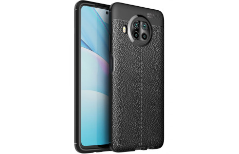 Newface Xiaomi Mi 10T Lite Kılıf Focus Derili Silikon - Siyah