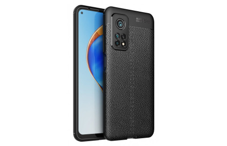 Newface Xiaomi Mi 10T Pro Kılıf Focus Derili Silikon - Siyah