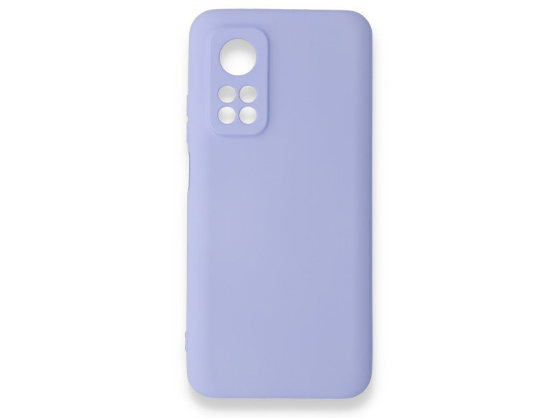 Newface Xiaomi Mi 10T Pro Kılıf Nano içi Kadife Silikon - Lila