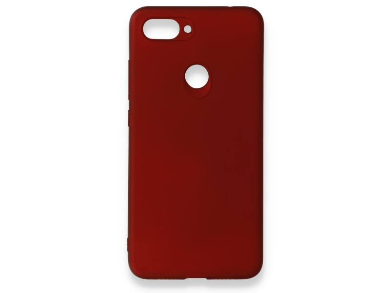 Newface Xiaomi Mi 8 Lite Kılıf First Silikon - Bordo