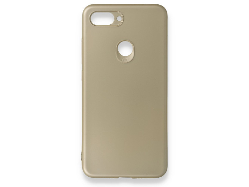 Newface Xiaomi Mi 8 Lite Kılıf First Silikon - Gold
