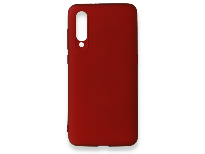 Newface Xiaomi Mi 9 Kılıf First Silikon - Bordo