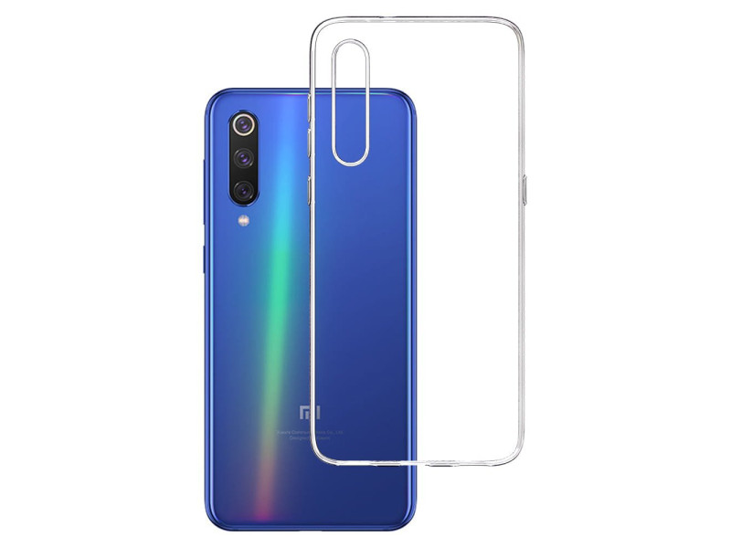 Newface Xiaomi Mi 9 SE Kılıf Lüx Şeffaf Silikon - Şeffaf