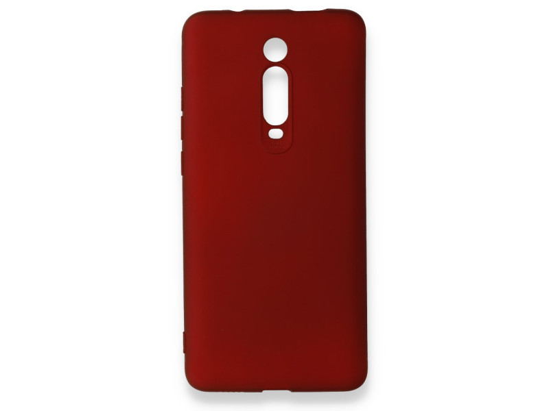 Newface Xiaomi Mi 9T Kılıf First Silikon - Bordo