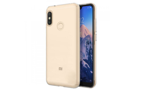 Newface Xiaomi Mi A2 Lite Kılıf Lüx Şeffaf Silikon - Şeffaf