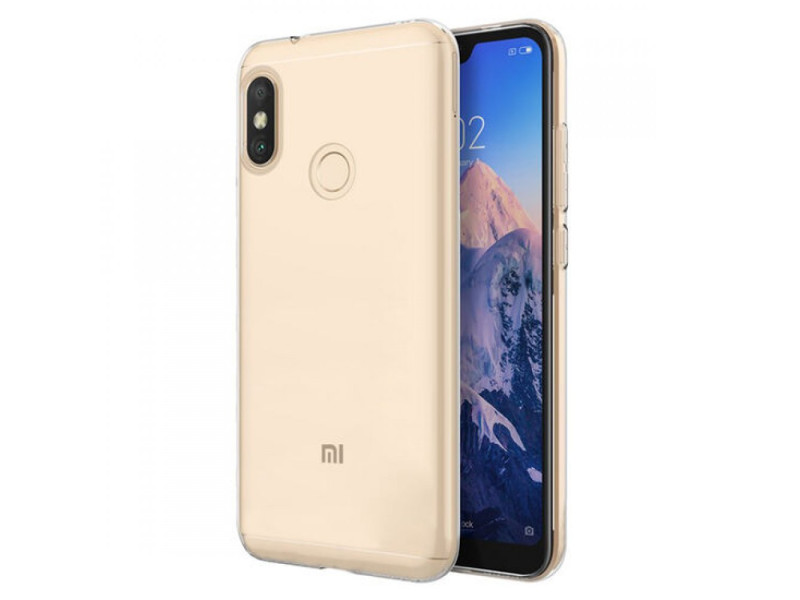 Newface Xiaomi Mi A2 Lite Kılıf Lüx Şeffaf Silikon - Şeffaf