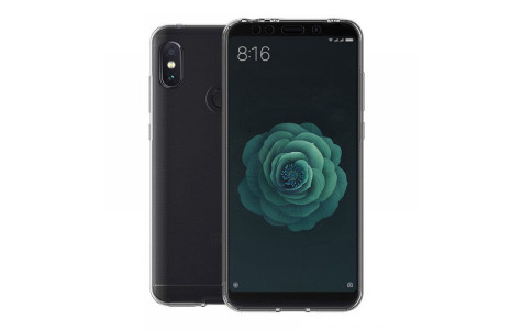 Newface Xiaomi Mi A2 Kılıf Lüx Şeffaf Silikon - Şeffaf