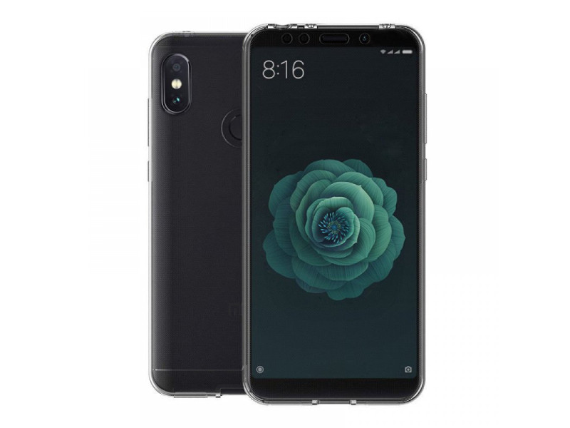 Newface Xiaomi Mi A2 Kılıf Lüx Şeffaf Silikon - Şeffaf