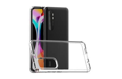 Newface Xiaomi Mi Note 10 Lite Kılıf Lüx Şeffaf Silikon - Şeffaf