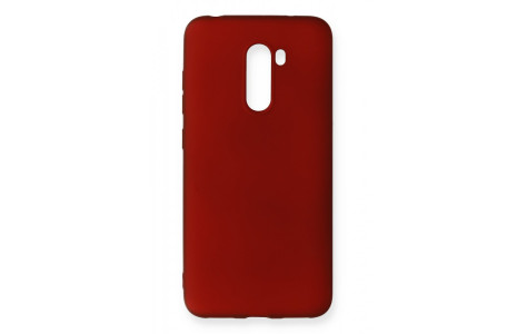 Newface Xiaomi Pocophone F1 Kılıf First Silikon - Bordo