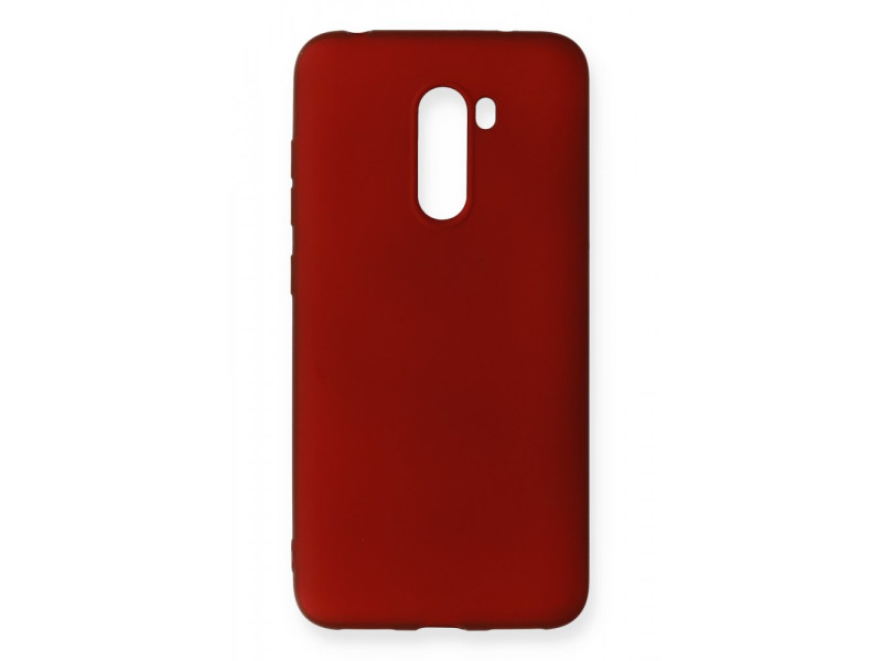 Newface Xiaomi Pocophone F1 Kılıf First Silikon - Bordo