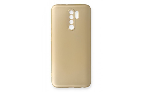Newface Xiaomi Redmi 9 Kılıf First Silikon - Gold