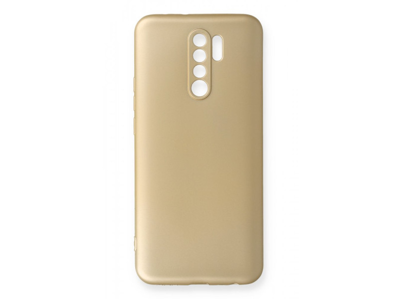 Newface Xiaomi Redmi 9 Kılıf First Silikon - Gold