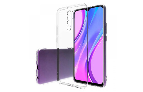 Newface Xiaomi Redmi 9 Kılıf Lüx Şeffaf Silikon - Şeffaf