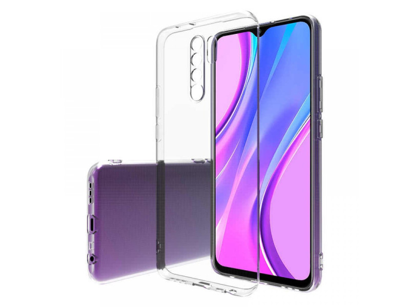 Newface Xiaomi Redmi 9 Kılıf Lüx Şeffaf Silikon - Şeffaf