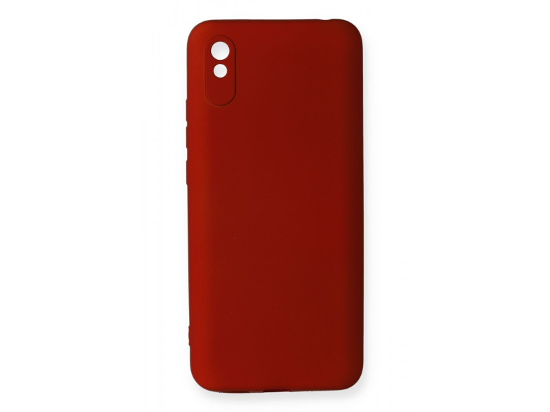 Newface Xiaomi Redmi 9A Kılıf First Silikon - Bordo
