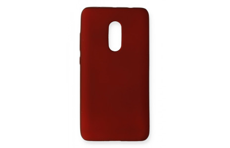 Newface Xiaomi Redmi Note 4 Kılıf First Silikon - Bordo
