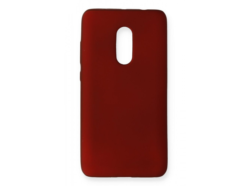 Newface Xiaomi Redmi Note 4 Kılıf First Silikon - Bordo
