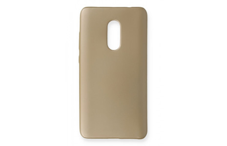 Newface Xiaomi Redmi Note 4 Kılıf First Silikon - Gold